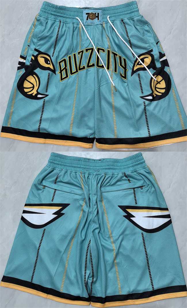 Men%27s Charlotte Hornets Teal Shorts
